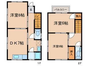 仲野一戸建の物件間取画像